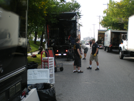 movie crew on location