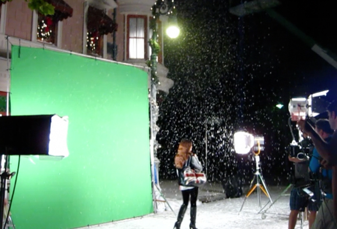 snow for green screen