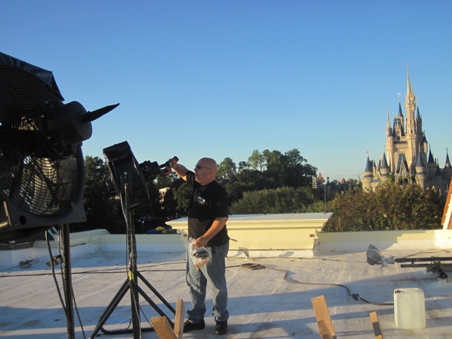 zigmont working his snow machine magic at disney 