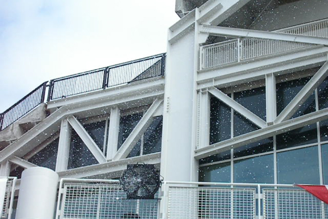 Snow at Jacob Field Ohio