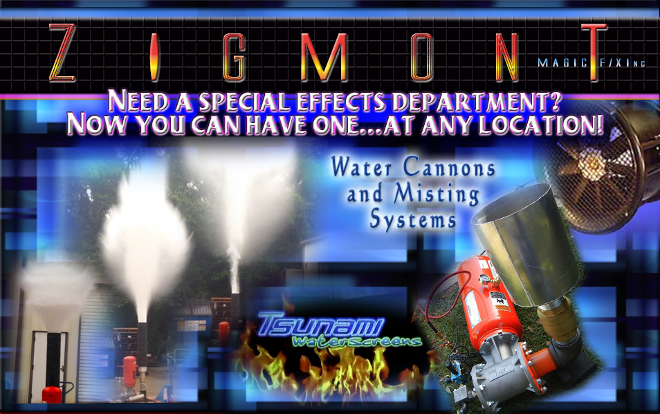 special effects Water cannons and misiting systems