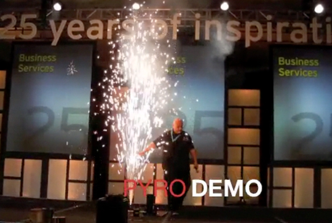 gerb demo indoor pyro
