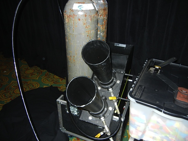 .The Continuous Blower set up in a ballroom for a corporate convention  