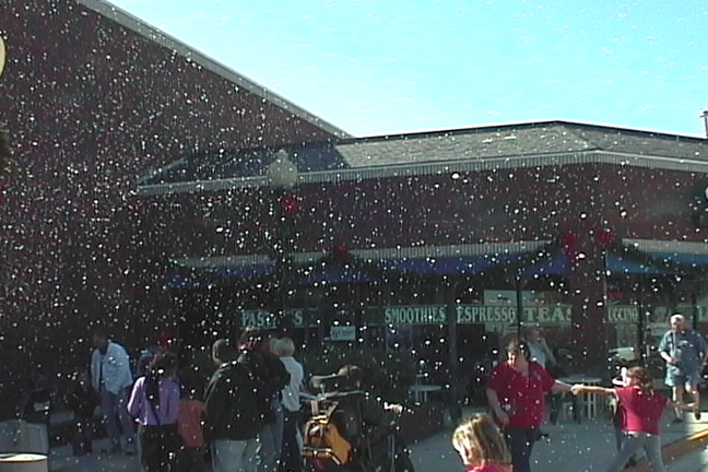 florida snowfall at a mall